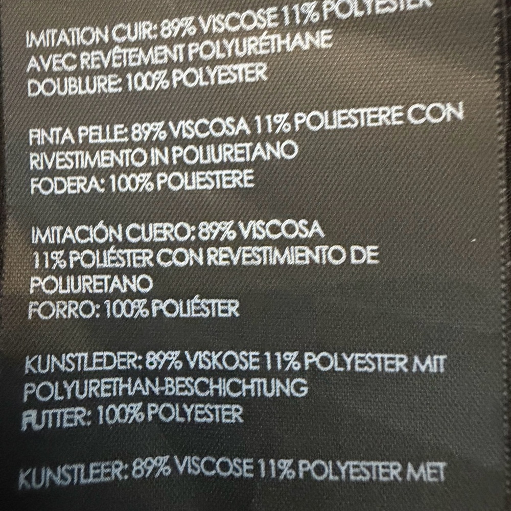 Club Monaco Black Faux Leather Mini Skirt - Picture 6 of 8